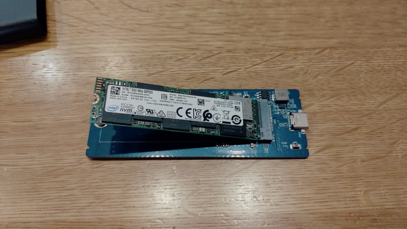 INTEL SSD660P 2TB センチュリー M.2 SSDケース iMac 2017 -8-